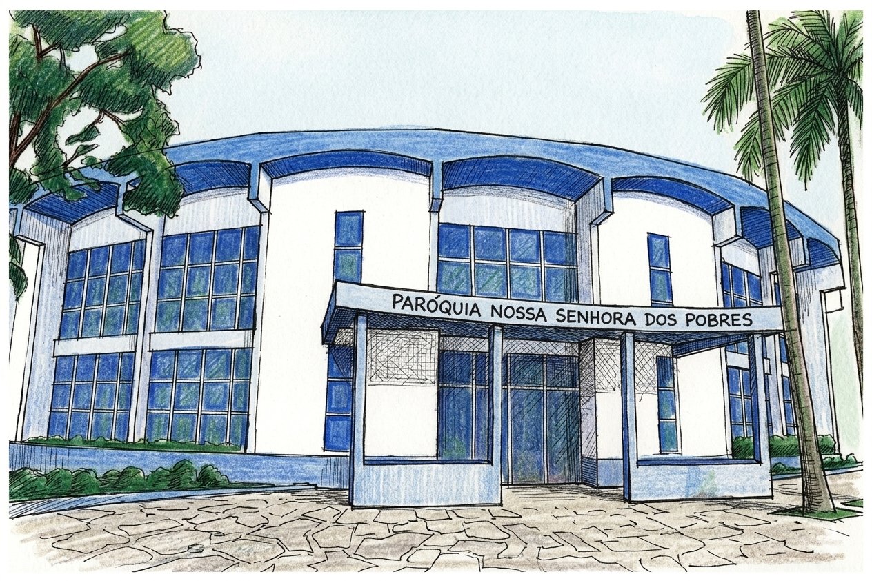 Desenho da Paróquia Nossa Senhora dos Pobres